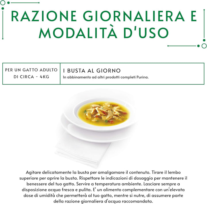 Crystal Delicate Soup Stock For The Cat, cu somon natural, garnisită cu legume, 40 G, 32 bucăți