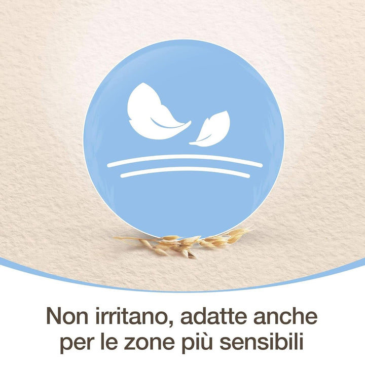 Lavete de îngrijire zilnică cu extract de ovăz și aloe, 72 de bucati Servetele Umede Bebelusi Naty Shop