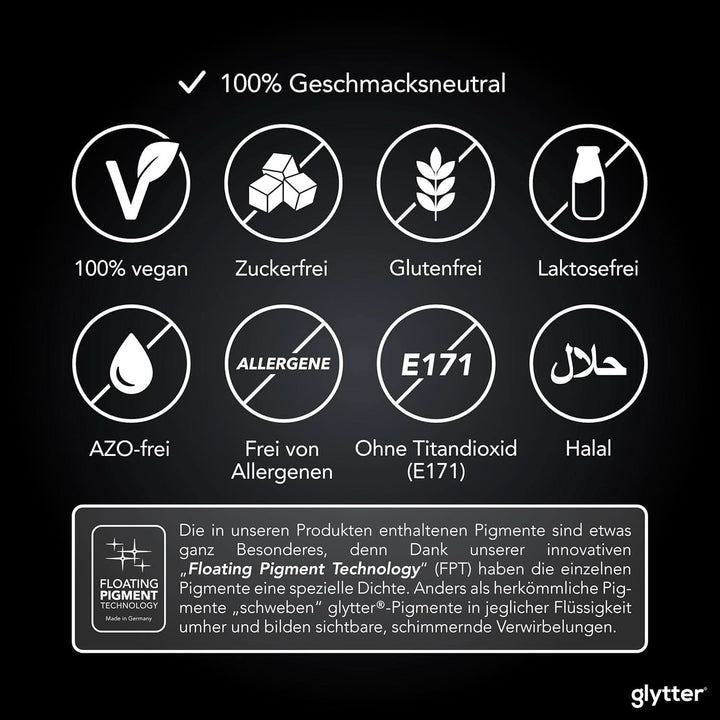 Glitter comestibil pentru băuturi și lichide, 10 grame Naty Shop