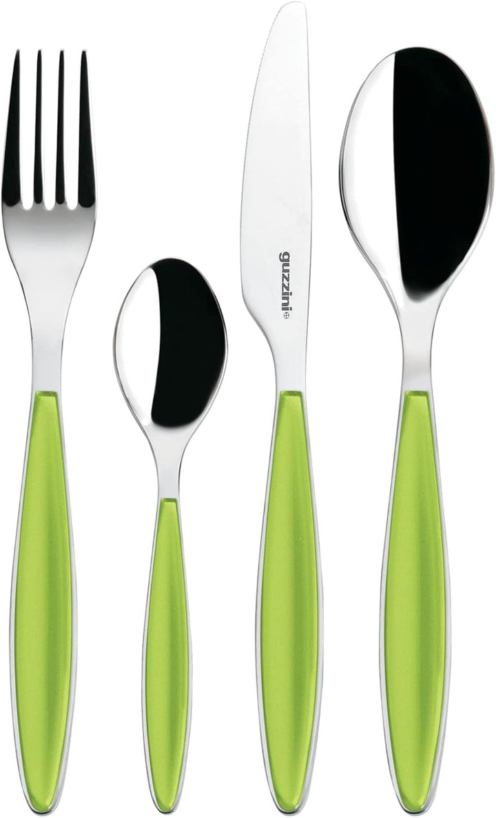 Guzzini - Feeling, set de tacâmuri 24 piese - Verde mere Bucatarie Naty Shop