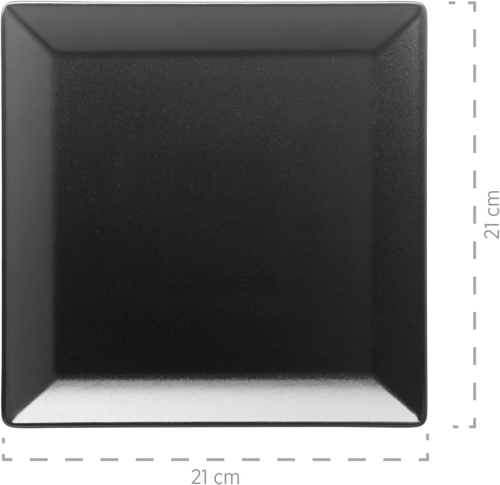 MÄSER Manhattan City, serviciu de masă pe porțelan Pentru 6 persoane, negru Seturi vesela masa Naty Shop