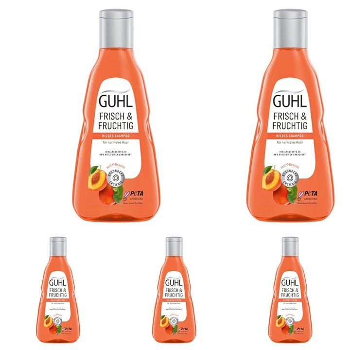 Guhl Fresh & Fruity Shampoo - Conținut: 250 Ml - Tipul de păr: Normal Duș și baie Guhl 5 x 250 ml