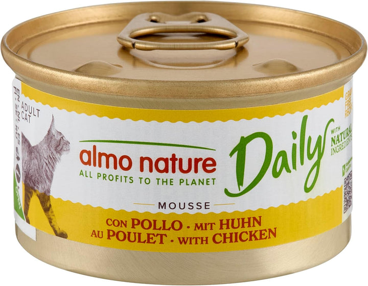 Almo Nature Daily Wet Food pentru pisici adulte Mousse cu somon - conservă 24X85 G
