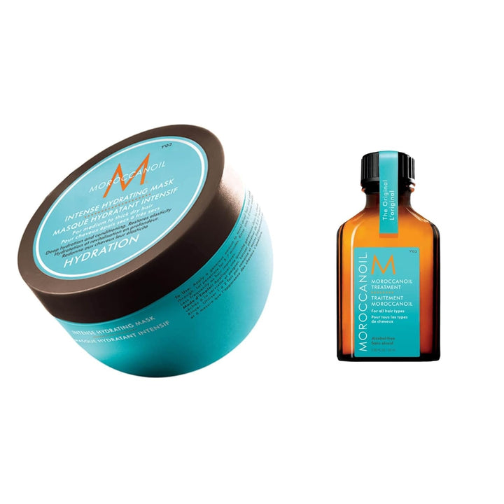 Mască hidratantă intensivă Moroccanoil Masca de par Naty Shop 250ml Pachet cu tratament Original 25ml
