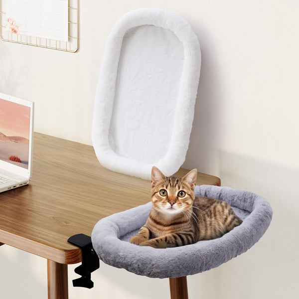 Trhillsbrad Pat suspendat pentru pisici Pat pliabil la 90° Șezlong pentru pisici Hamac pentru pisici Coș pentru pisici pentru dormit Pat hamac pentru pisici 59 x 38 cm până la 11 kg