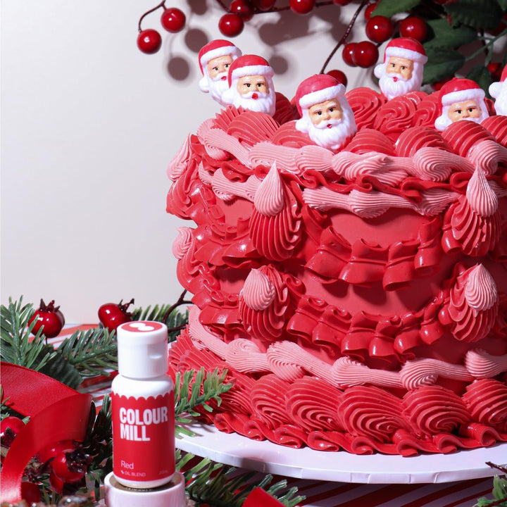 Colorant alimentar roșu pe bază de ulei Colour Mill - Colorant alimentar pentru ciocolată, fondant, brioșe, prăjituri, copt, macaroane - Colorant alimentar pentru decorarea torturilor - 20 ml