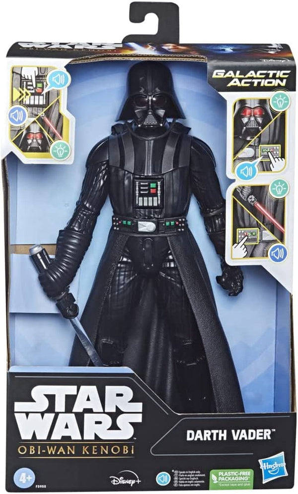 Star Wars Galactic Action Darth Vader, 30 Cm Large Interactive Electronic Action Figure, Jucărie pentru copii 4+ Action figures Naty Shop Titlu implicit