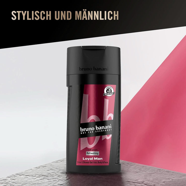 Bruno Banani Loyal Man gel de duș 3 în 1 pentru corp, păr și față, bărbați, 250 ml Duș și baie Naty Shop