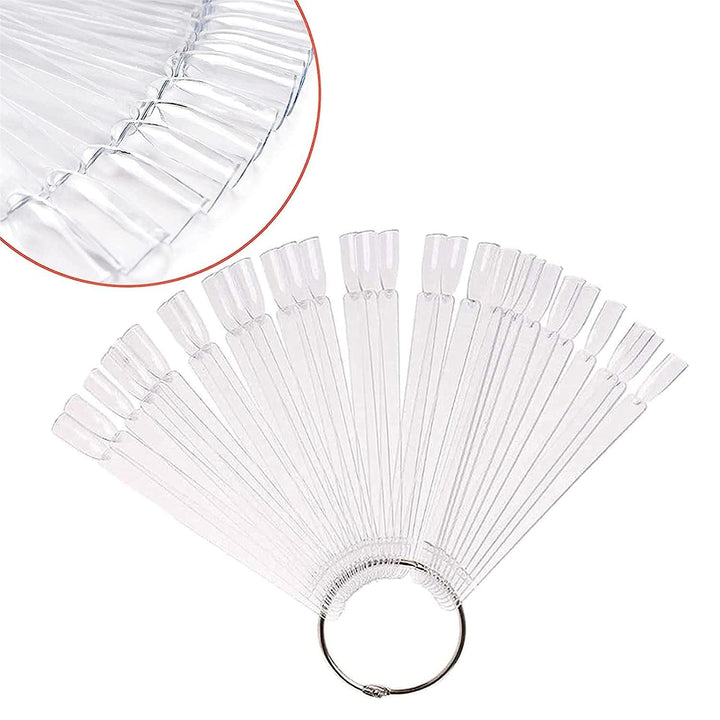 Display pentru unghii, 40 de bețișoare pentru ojă artificială, capsule, evantai practic, nail art