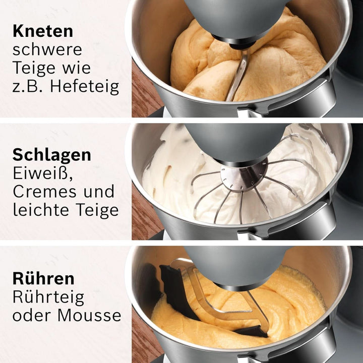 Robot de bucătărie Bosch Seria 8 MUM9AX5S00, bol din oțel inoxidabil 5,5 L, 1600W Mama si Copilul Naty Shop