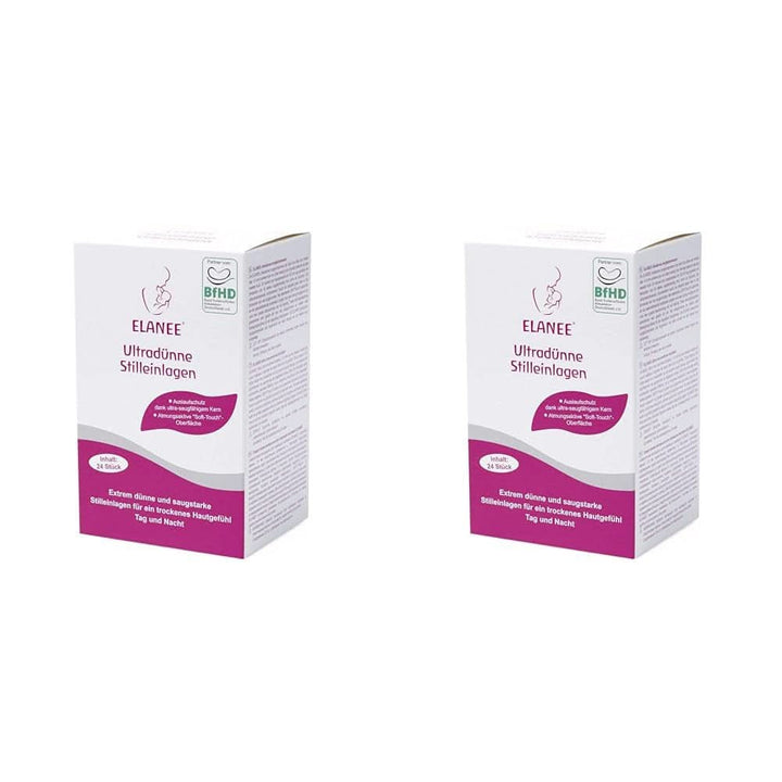 ELANEE 219-V1 Tampoane de alăptare ultra-subțiri, alb Accesorii Hrana si Alaptare Bebe Naty Shop 24 de bucăți (pachet de 2)