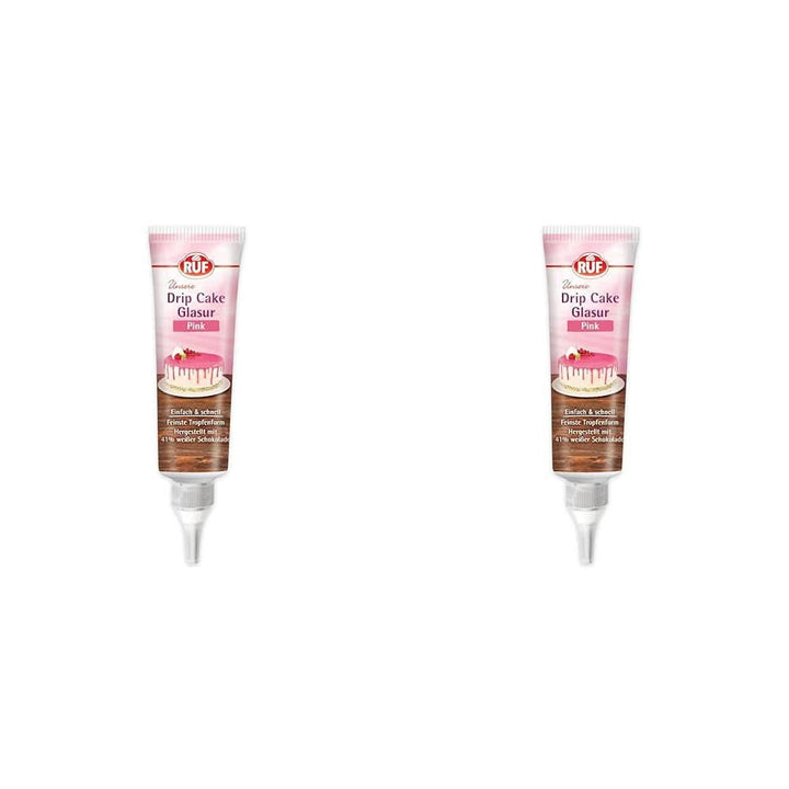 RUF Glazura cu efect de picurare, diverse sortimente, 125 grame Glazuri si Decor Naty Shop 2 x 125 grame (set 2 bucati) Roz