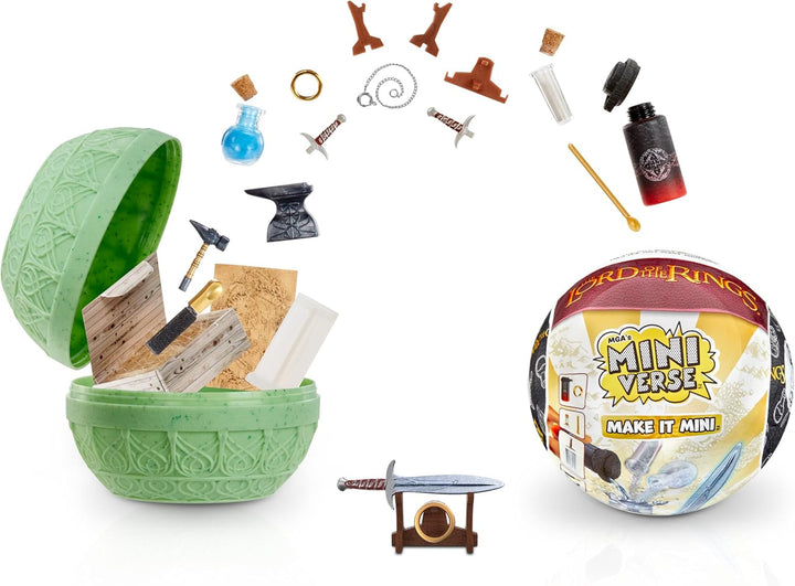 Mga'S Miniverse Make It Mini - Stăpânul Inelelor Mini piese de colecție, pachet orb, set de artizanat din rășină, replici, potrivite pentru colecționari și copii de la 8 ani, nu ESSBAR Action figures Naty Shop Titlu implicit