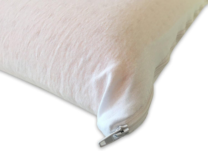 Pereche de perne cu memorie pentru susținerea gâtului Bio Clean Lavabil Igienic Răcire Soia organică Pernă ortopedică Husă de bumbac Pernă Made in Italy Perne standard Naty Shop