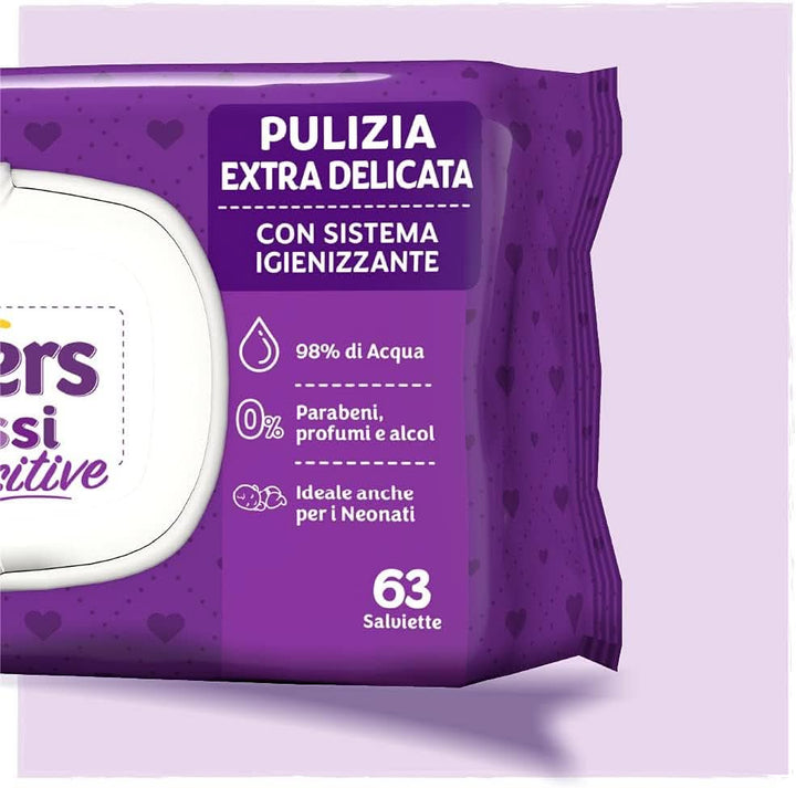 Șervețele Pampers Sensitive 12 pachete x 63 servetele Servetele Umede Bebelusi Naty Shop
