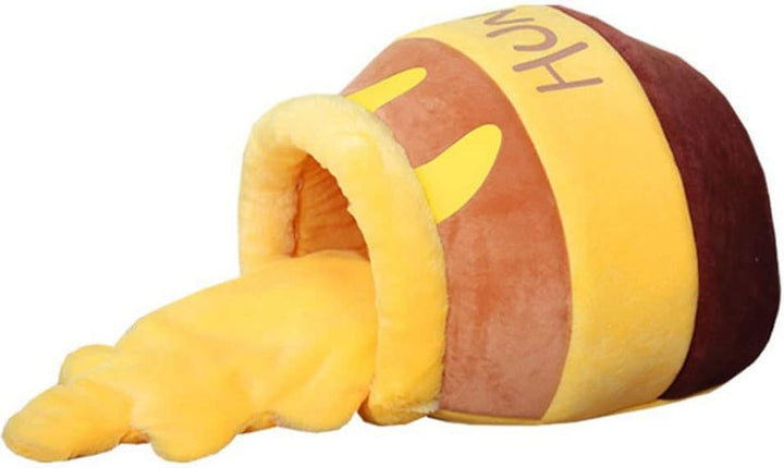 Pat pentru pisici, peșteră pentru pisici, pat de pluș pentru pisici, pat de pluș pentru pisici, cuib de pisică cu miere, pentru pisici mici