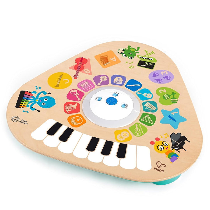 Baby Einstein, Hape, Clever Composer Tune Table Magic Touch Play Table, 22 instrumente muzicale, jucărie muzicală electronică din lemn, cub muzical și jucărie senzorială, copii de la 6 luni în sus Jucarii Bebe Naty Shop