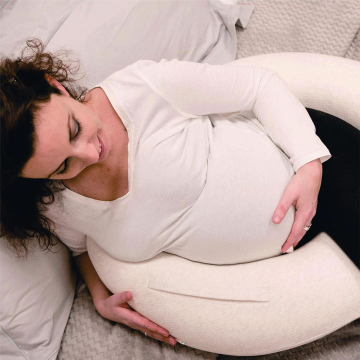 Pernă de alăptare multifuncțională, 4 în 1, Soft Nova, bej, pernă unică: 202 cm, fotoliu, 40 X 75 X 22 cm Accesorii Hrana si Alaptare Bebe Naty Shop