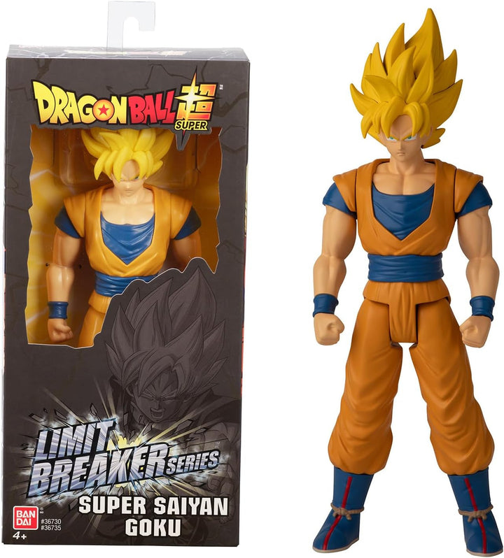 BANDAI - Dragon Ball Super - Giant Limit Breaker Figure 30 Cm - Super Saiyan Vegeta Blue - Licența oficială Dragon Ball - Figură Vegeta mare articulată - Jucărie pentru copii 4+ ani - 36732 Action figures Naty Shop Super Saiyan Goku