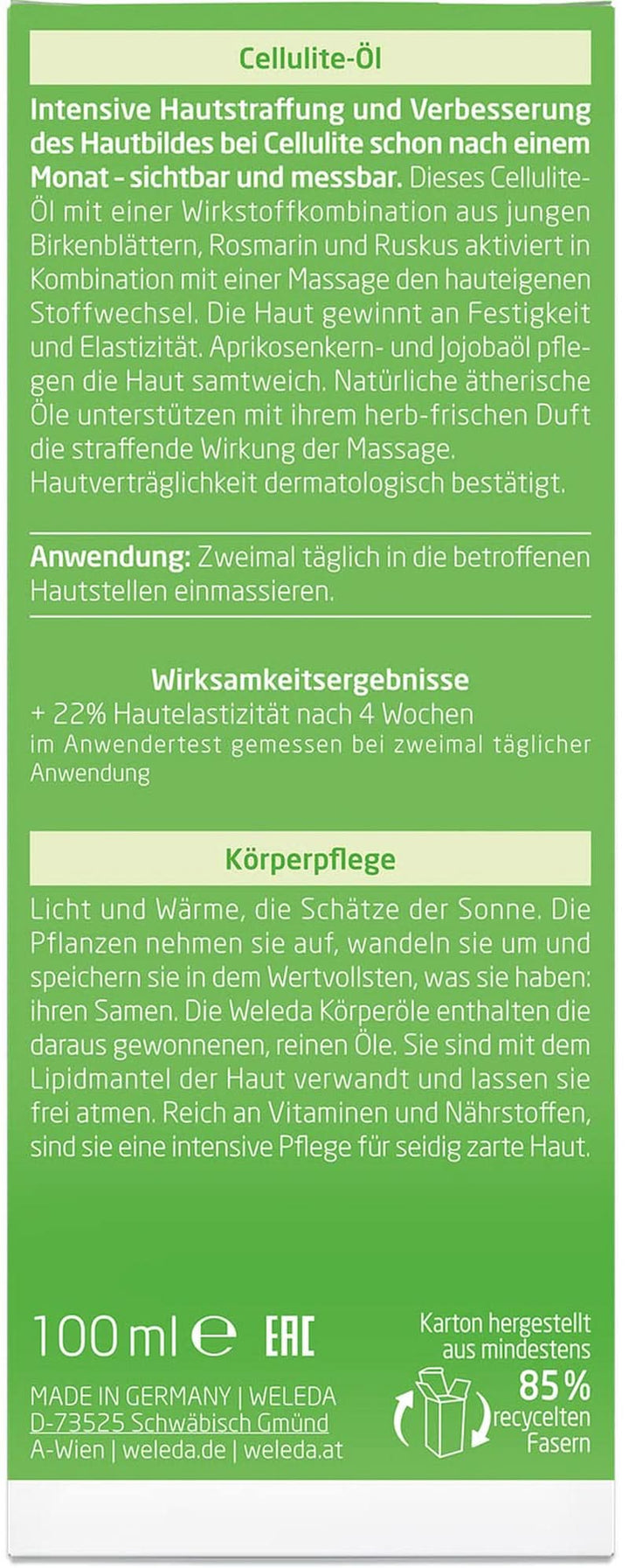 WELEDA Bio, Ulei de corp cu ulei de jojoba, întărește pielea si activează metabolismul pielii, 100 ml Duș și baie Naty Shop