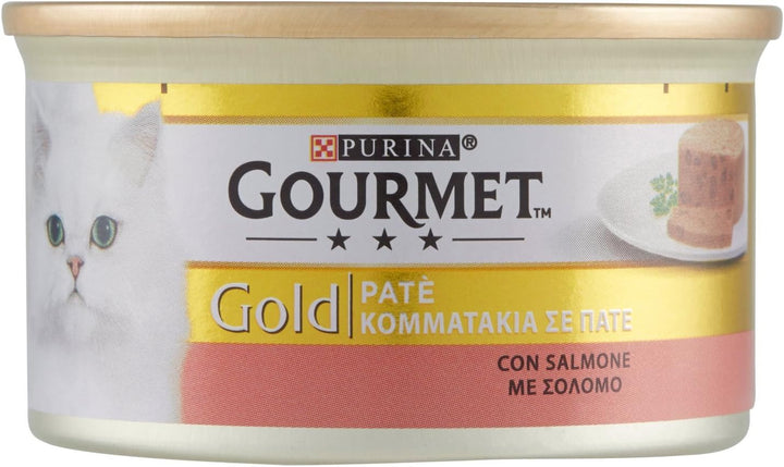 Purina Gold Pâté Moist Cat Lamb And Duck, 24 cutii la 85 G