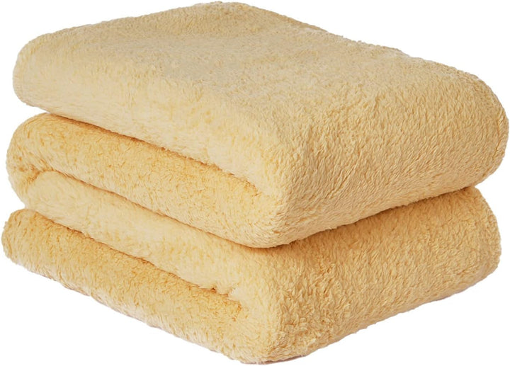 Brentford's Teddy Fleece Blanket, Pătură mare pentru pat, plușată, super moale, caldă, pentru canapea, pat, cuvertură de pat, negru - 150 X 200 Cm Paturi si Cuverturi Besuche den Brentfords-Store Galben ocru 200 X 240 Cm