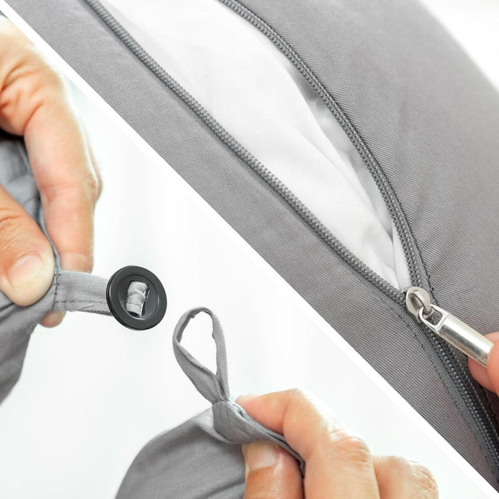 Innovagoods - Pernă de alăptare multifuncțională, Design ergonomic pentru relaxarea mamei și a copilului, Reglabilă pentru diferite poziții, Lavabilă, Colorată, Polycotton Accesorii Hrana si Alaptare Bebe Naty Shop