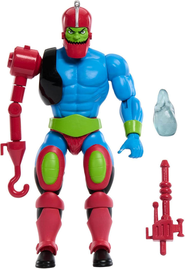 MASTERS of the UNIVERSE Action Figures - Colecție cu He-Man și Skeletor, 14 cm, 16 articulații, ambalaj retro, broșură mini-comic, pentru colecționari și copii de la 6 ani, HKM77 Action figures Naty Shop Fălci de închidere