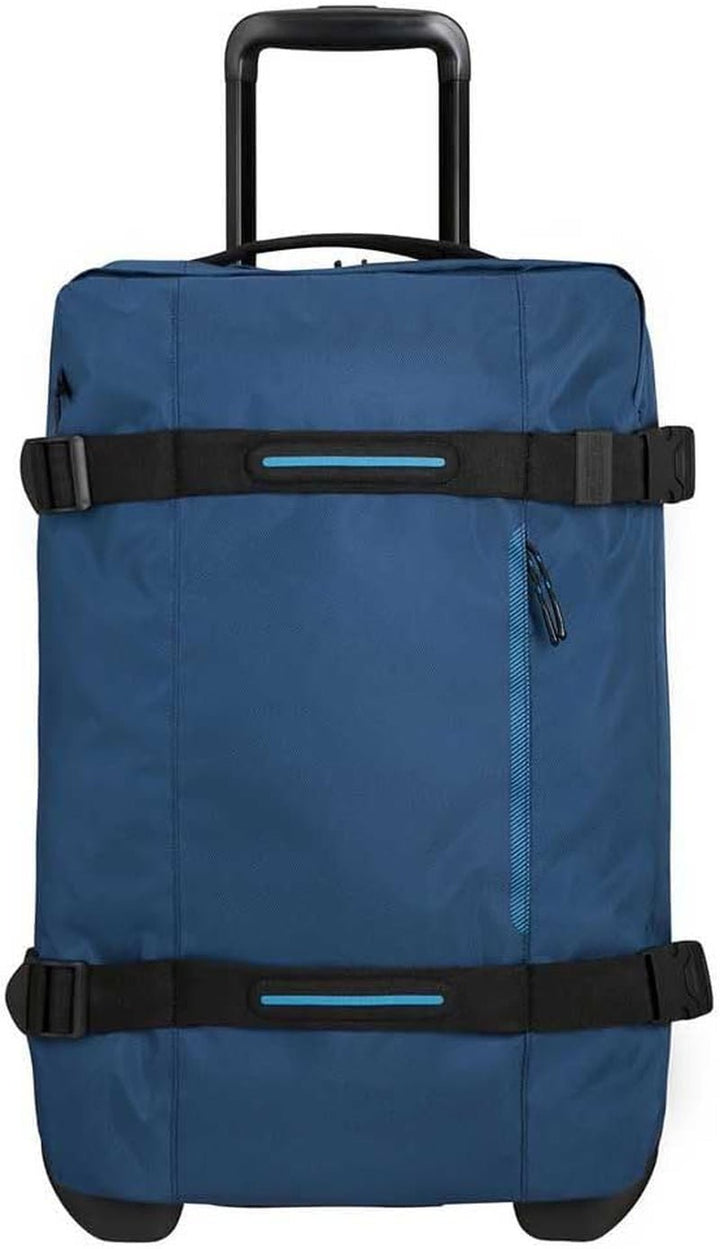 American Tourister Urban Track - Geantă de voiaj cu 2 roți, 55cm, 55L, negru (Asphalt Black) Bagaje și echipament de călătorie Naty Shop Albastru (Marina de luptă) S (55 Cm - 55 L)