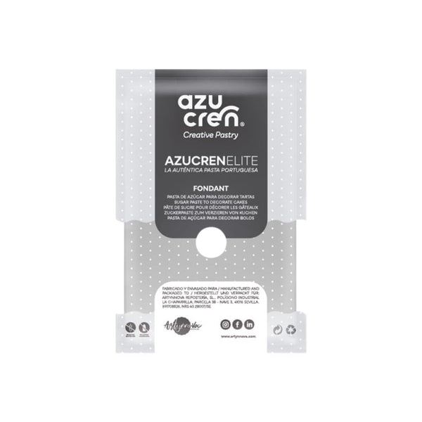 Azucren, Roll Fondant, Roll Fondant gri, ușor de utilizat, neted, flexibil, moale și pliabil, perfect pentru decorarea torturilor, Halal, Kosher, fără gluten, aromă de lămâie (250 G) Pasta de zahar Naty Shop 250 G