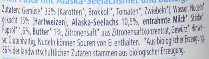 Paste Hipp Mini cu file de peste Pollock de Alaska și legume cu unt, pachet de 6 (6 x 190 g) Mama si Copilul Naty Shop