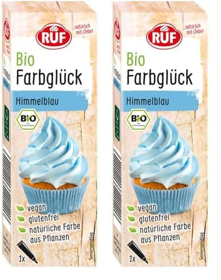 Colorant alimentar organic RUF roz vată de zahăr, cu sirop de agave pentru colorarea glazurii și pentru prăjituri decorative, fără gluten și vegan, 1 x 25g