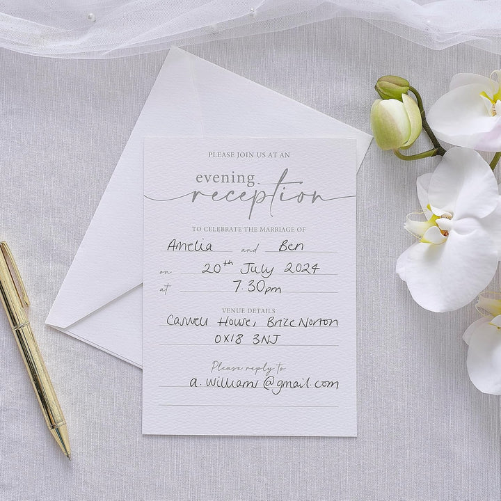 'Mănâncă, bea și fii căsătorit' Șervețele din hârtie albă pentru masa de nuntă 16 pachete