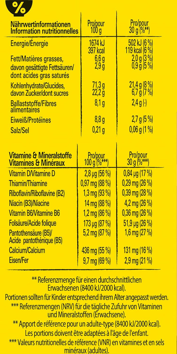 NESTLÉ Duo Cereals, Braune Und Weiße Schoko Cerealien Mit Vollkorn (1 X 325 G) Cereale Naty Shop