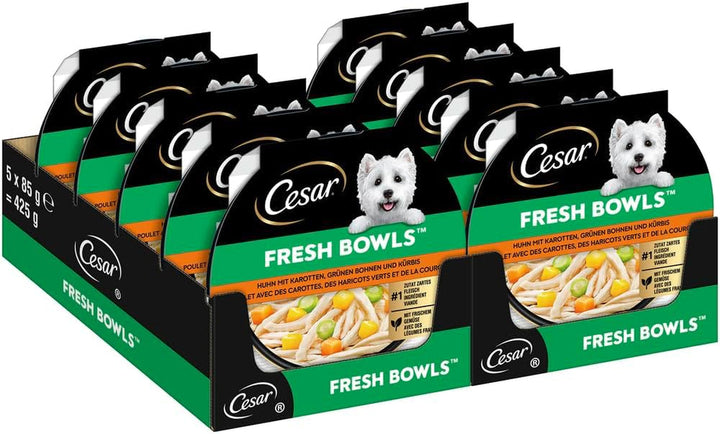 Bol cu rață, morcov, carne de vită, orez și pasăre în sos 2 X 5 X 85 G