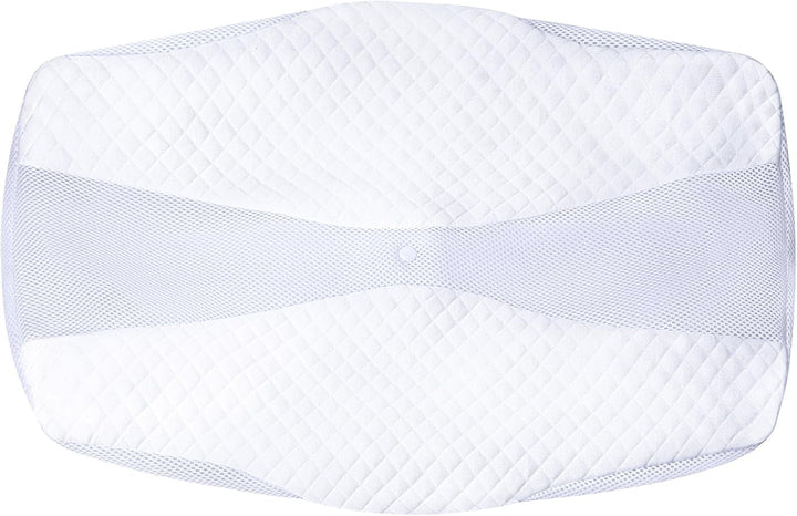 SAHEYER pernă ortopedică pernă de susținere a gâtului pernă pentru cap, pernă ergonomică pentru gât pernă pentru dormit lateral 60 X 40 X 13/11 cm pernă din spumă cu memorie pentru dormit lateral, spate și stomac Perne ortopedice cervicale Naty Shop Husă de pernă albă