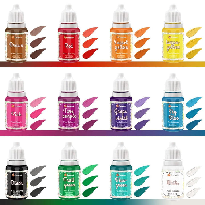 Set 12 coloranti alimentari lichizi, 10 ml Naty Shop