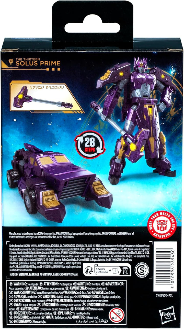 Transformers Age of the Primes Deluxe-Class the Thirteen Solus Prime Action Figure Action figures Naty Shop
