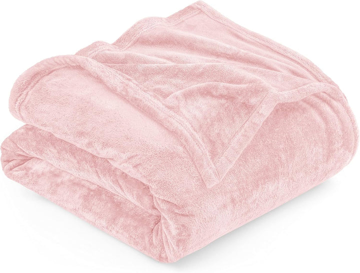 Utopia Bedding Pătură confortabilă din fleece [228X228 Cm, gri] Pătură moale, ușoară, caldă și pufoasă Pătură confortabilă și respirabilă pentru pat canapea canapea Paturi si Cuverturi Besuche den Utopia Bedding-Store Roz 228X167 Cm
