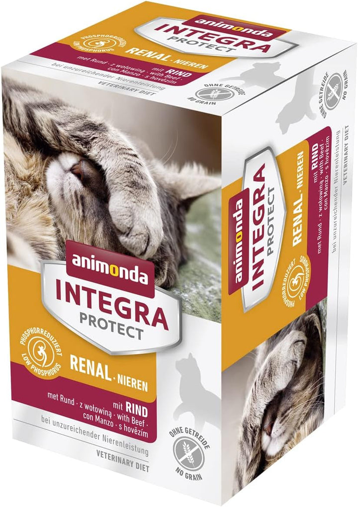 Animonda INTEGRA PROTECT Hrană umedă pentru pisici Sensitive Pure Pork (16 X 100G), recomandată de veterinari pentru alergii alimentare, hrană dietetică dezvoltată de veterinari pentru pisici adulte