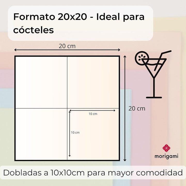 Șervețel de cocktail din hârtie, pliat 1/4, dantelă, natural, 150 șervețele