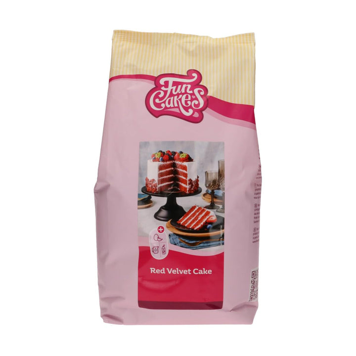 Funcakes Mix Für Red Velvet Cake: Einfach Zu Verwendender, Schön Weicher Und Flauschiger Kuchen Mit Leichtem Schokoladengeschmack, Auch Für Cupcakes Aus Rotem Samt Geeignet, Halal. 500 G. Amestec pentru copt si gatit Naty Shop 4 Kg
