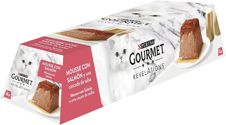 Purina Revelations Mousse With Sauce, hrană umedă pentru pisici Ox, 6 pachete cu 4 piramide, 57 G - 24