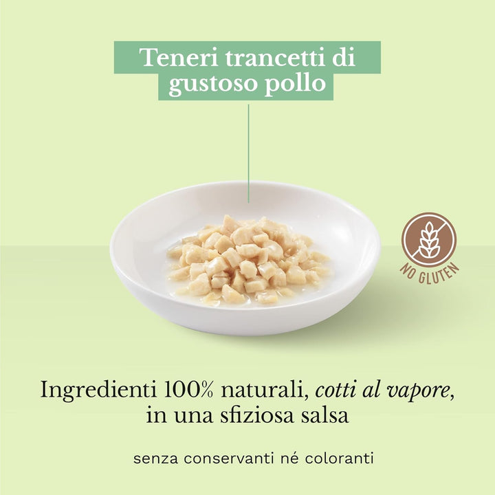 Cat Sauce fâșii de pui cu orez, hrană umedă pentru pisici în sos, 20 pungi X 85 G