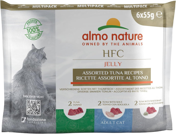 Almo Nature Multipack Hrană umedă pentru pisici HFC Natural - 3 varietăți cu pui 6 X 55G, 1Pack (1 X 0.330 Kilograme)