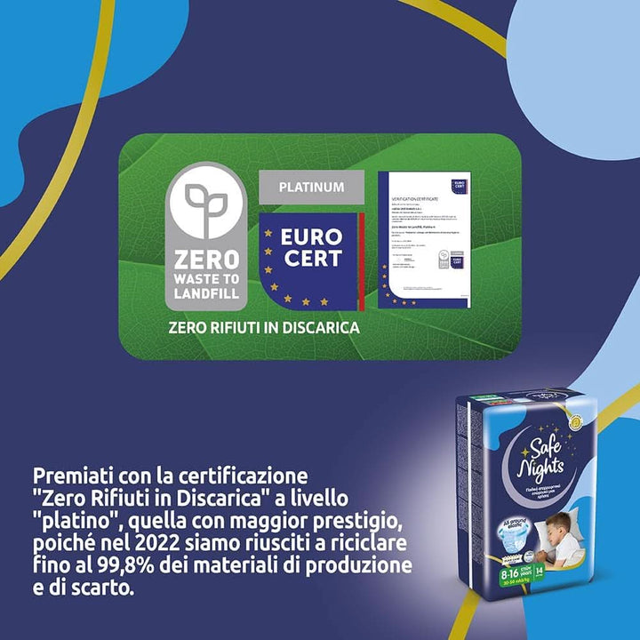 Safe Nights Boy, scutece pentru noapte, diverse marimi Mama si Copilul Naty Shop