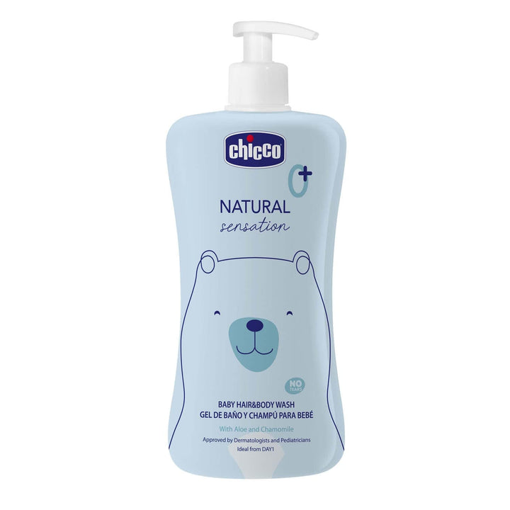 CHICCO NATURAL SENSATION - ȘAMPON ȘI BAIE PENTRU COPII - FĂRĂ BĂUTURĂ, 200 ML Copii - Baie si Skincare Naty Shop 500 Ml (1 pachet)