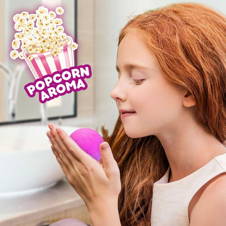 INKEE UNICORN | Bomba de baie pentru copii cu surpriza, 100 G, unicorn, parfum de floricele de porumb Mama si Copilul Naty Shop