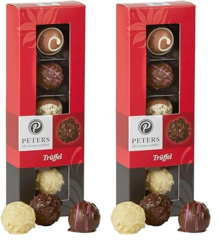 Peters, Praline de înaltă calitate cu alcool, 62 grame Bomboane de Ciocolata Naty Shop Set 2 x 62 grame Amestec de trufe