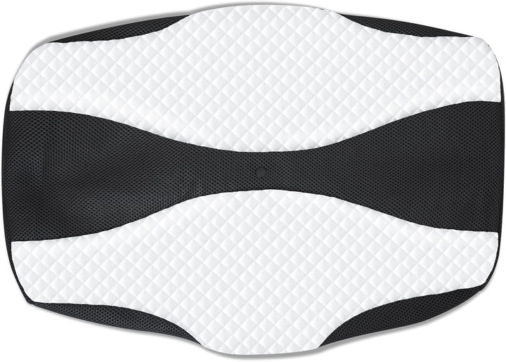 SAHEYER pernă ortopedică pernă de susținere a gâtului pernă pentru cap, pernă ergonomică pentru gât pernă pentru dormit lateral 60 X 40 X 13/11 cm pernă din spumă cu memorie pentru dormit lateral, spate și stomac Perne ortopedice cervicale Naty Shop Husă de pernă neagră